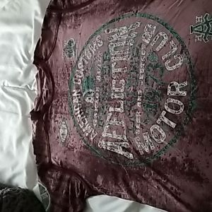 Affliction marbled t shirt